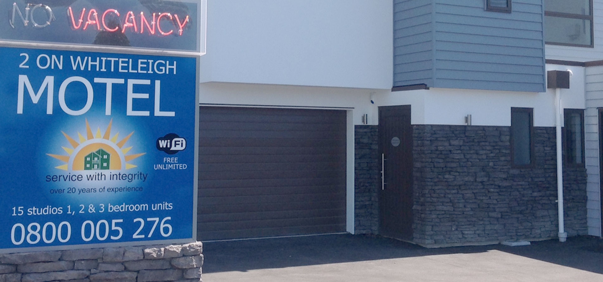 brand new architecturally designed Christchurch motel